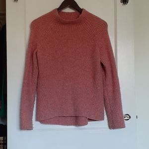 Madewell Knit Sweater Northfield Mockneck Wool Blend Small
